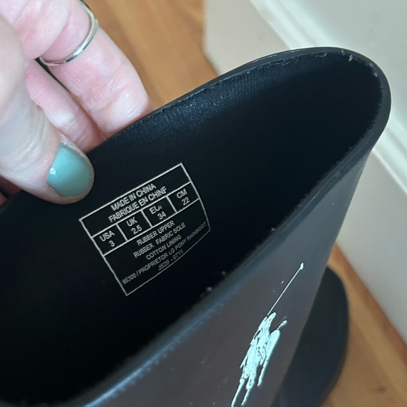 Polo Ralph Lauren kids size 3 pony rainboot - Picture 4 of 7